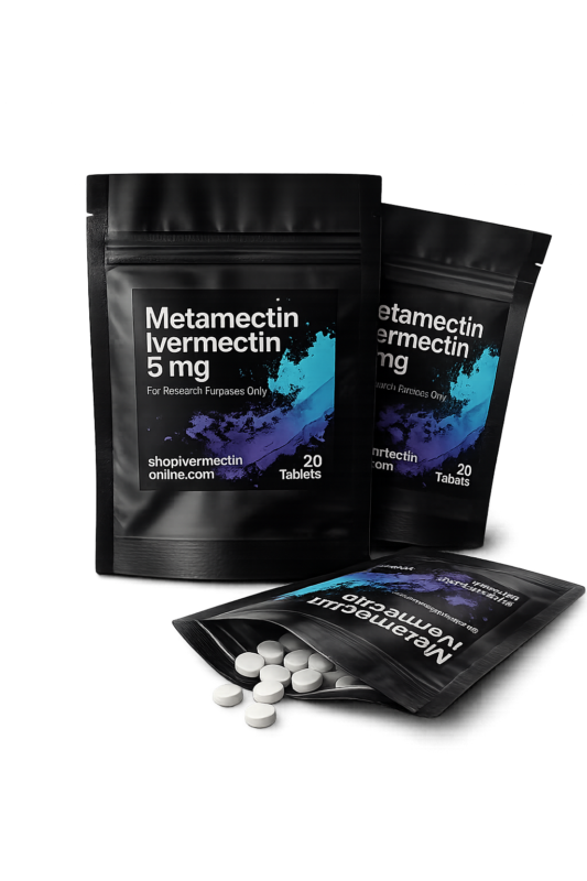 Three pouches of Metamectin Ivermectin 5mg tablets